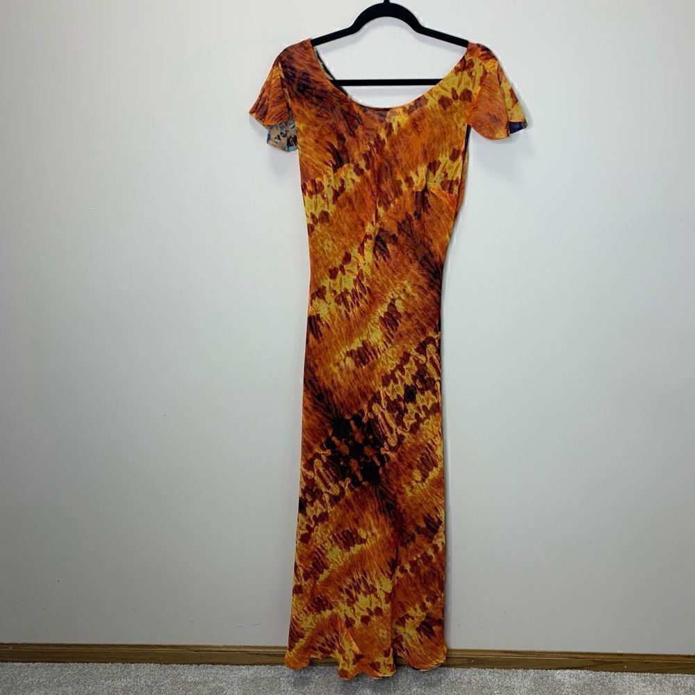 Size 8 Midnight Velvet Animal Botanical Kenzie Reversible Floral Dress (c1) - Picture 3 of 16